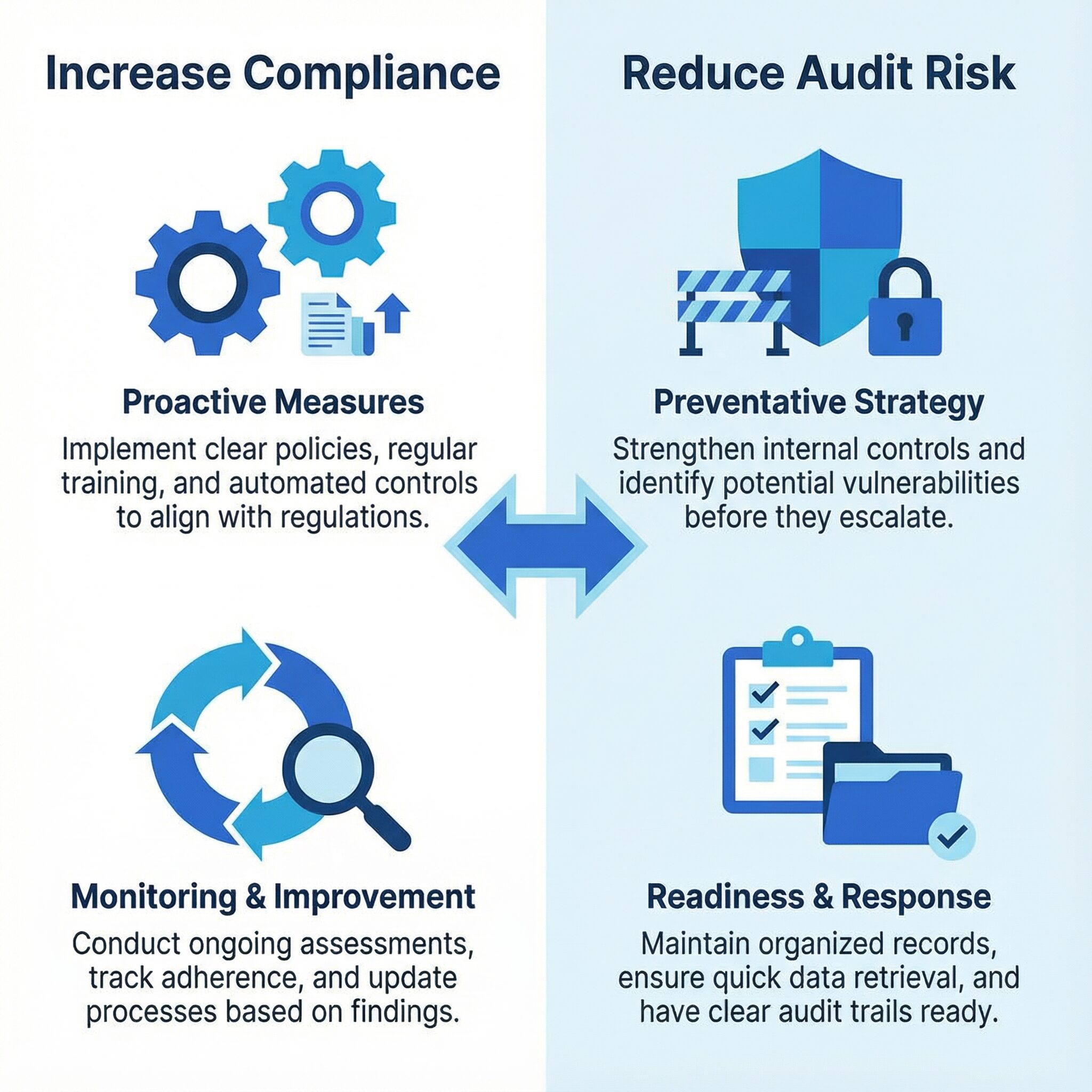 Strategies for compliance and audit risk reduction